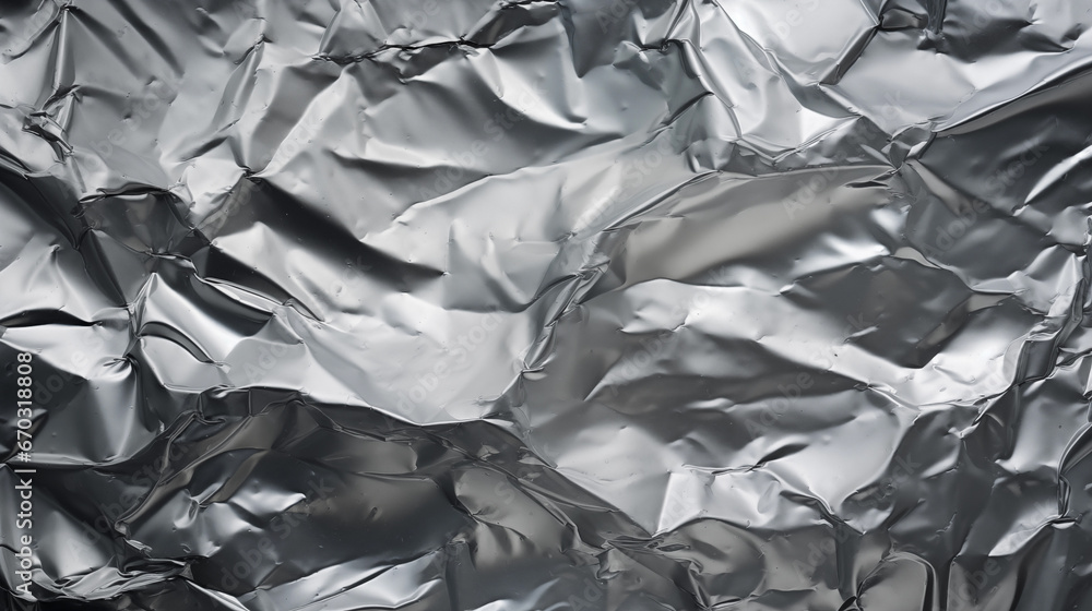 Photo of folded aluminum foil, textured Photo of folded aluminum foil, textured