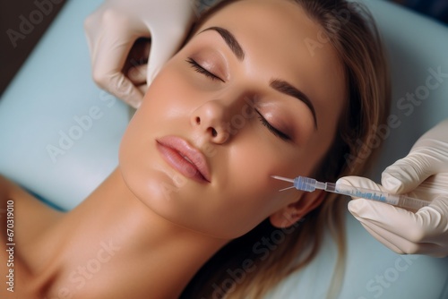 salon injections facial beauty gets woman young injection aesthetic beauty skin care doctor face surgery collagen cosmetic facial female health medicals medicine needle patient plastic