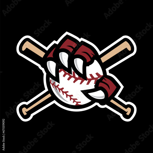 LOGO BASEBALL RAPTORS CLAW DINOSAURS