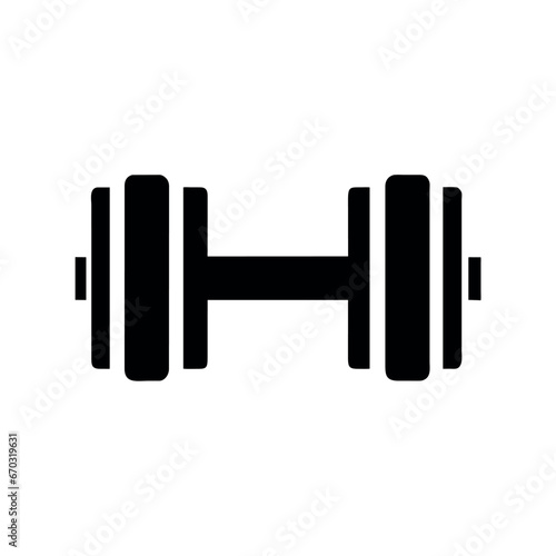 dumbbell icon illustration