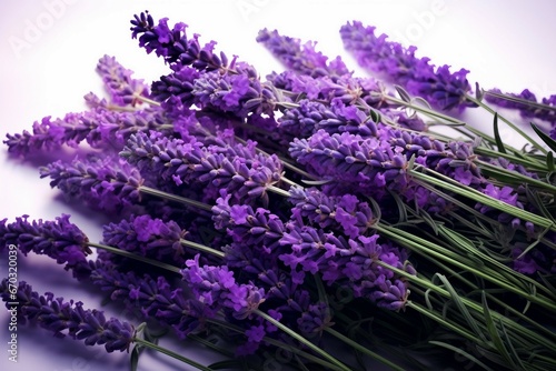 lavender lavandula flower purple floral bunch bouquet isolated white background artistic design pretty delicate decoration art detail romantic herbal aromatherapy plant decorated herb nature