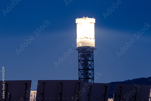 Ivanpah Solar Power farm near Las Vegas photo