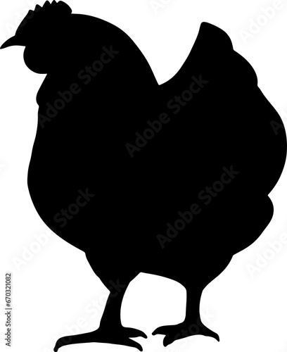 The chicken or rooster and hen for food concept