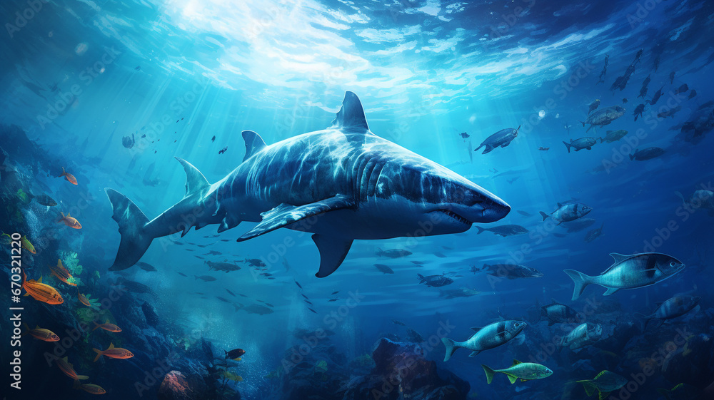 Naklejka premium aquatic animal.