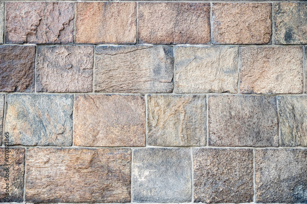 Naklejka premium Weathered Rustic Textured Brick Wall Design