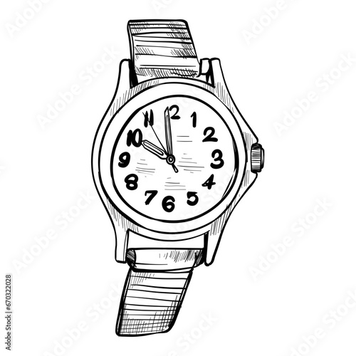 watches hand drawn