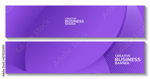 modern abstract banners elegant purple gradient background with lines