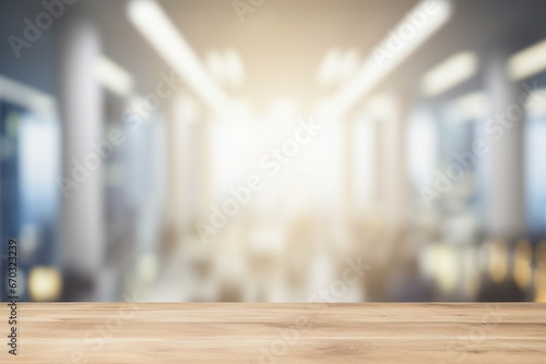 products your montage splay used can background space interior office bokeh blurred top table wood counter desk white design blur wooden empty decoration modern colours cafes room place photo