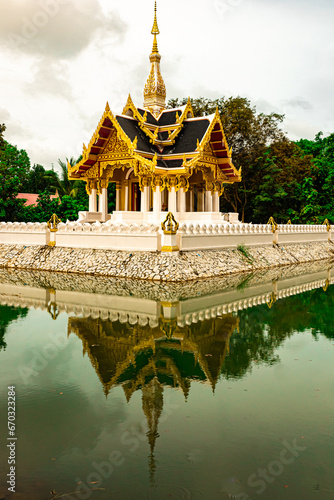 tourism thailand Beautiful religious church © sorrawit