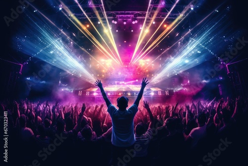 lasers nightclub hands dj laser concert festival club dancing party crowd music people light disco night dance stage rock event show entertainment audience live