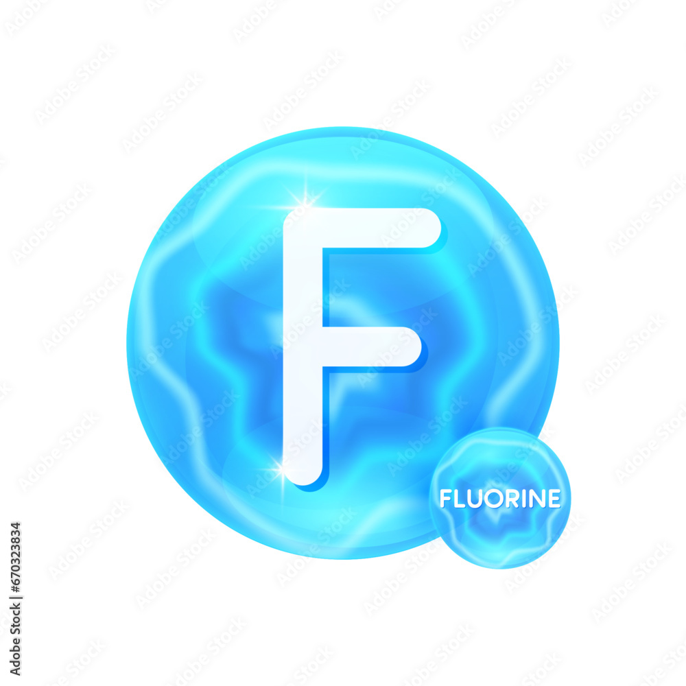 Fluorine minerals vitamins essential supplement to the health body. Mineral crystals blue stone on white background for nutrition design products food and drug. Scientific medical concept. 3D Vector. Fluorine minerals vitamins essential supplement to the health body. Mineral crystals blue stone on white background for nutrition design products food and drug. Scientific medical concept. 3D Vector.
