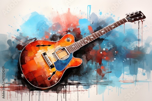 background painting illustration watercolor keyboard piano guitar colorful abstract colourful draft entertainment symbol classical poster line grand