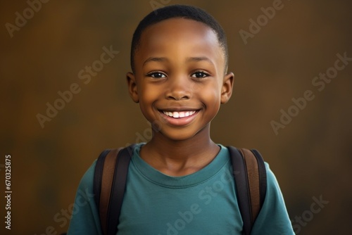 boy school african Smiling student children black happy education study elementary primary young american smile learning academic looking cute standing cheerful pupil casual attire photo