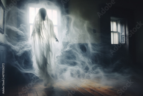 Ghost in Haunted House