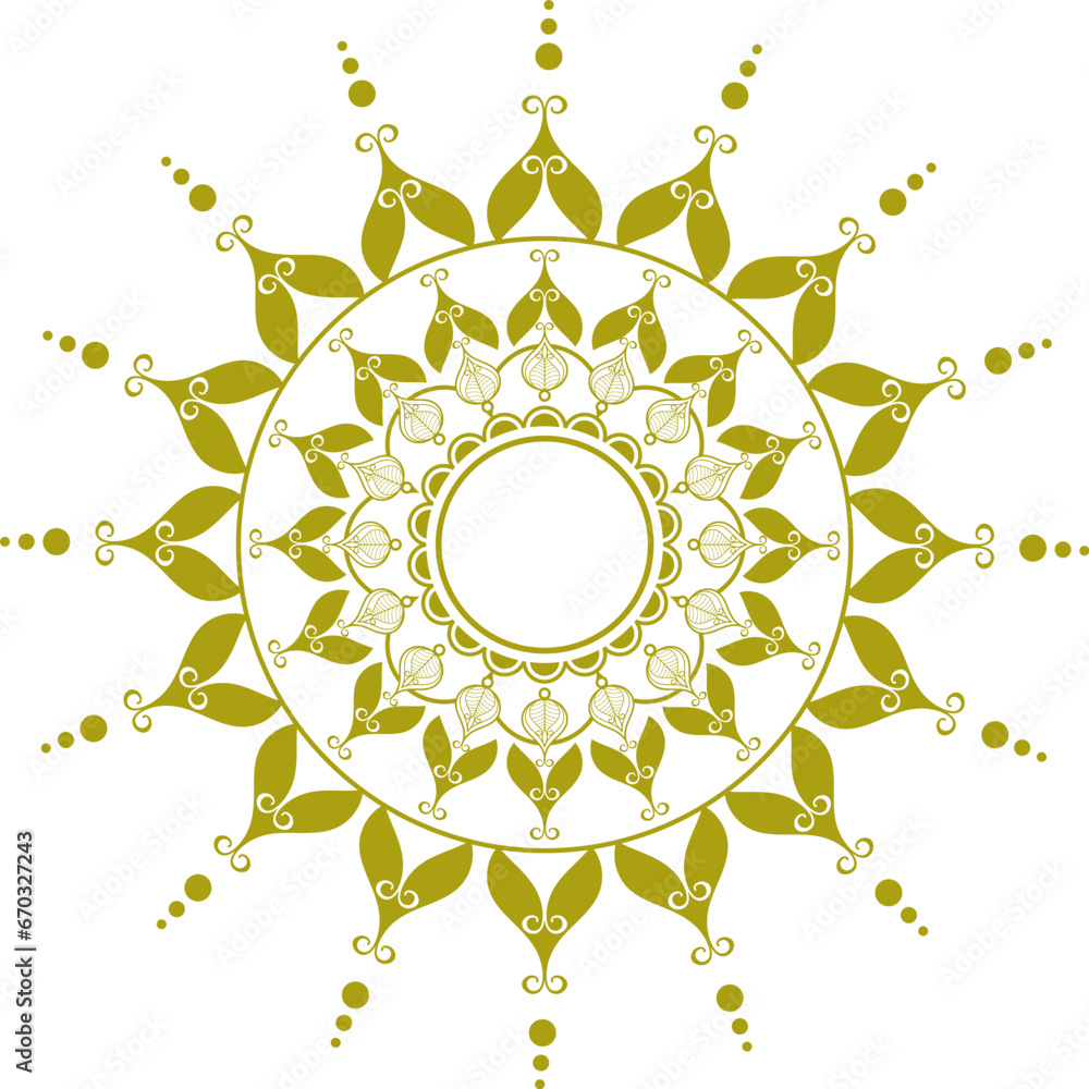 Elegant mandala background vector illustration design. pattern Unique mehndi designs symbol for meditation yoga logo,henna design,muslim wedding ornament, hindu tattoo ,healing logo,villa logo,wellnes - obrazy, fototapety, plakaty 