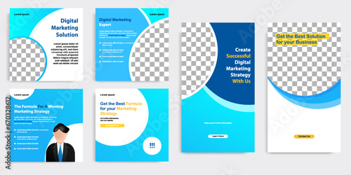Social media carousel post banner layout for tips, did you know, podcast, motivation, self-development, product, ads, promotion, influencer, microblog, sharing knowledge template