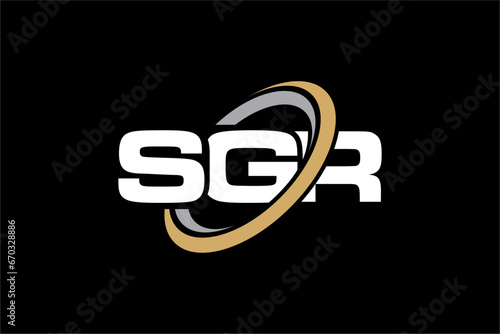 SGR creative letter logo design vector icon illustration photo