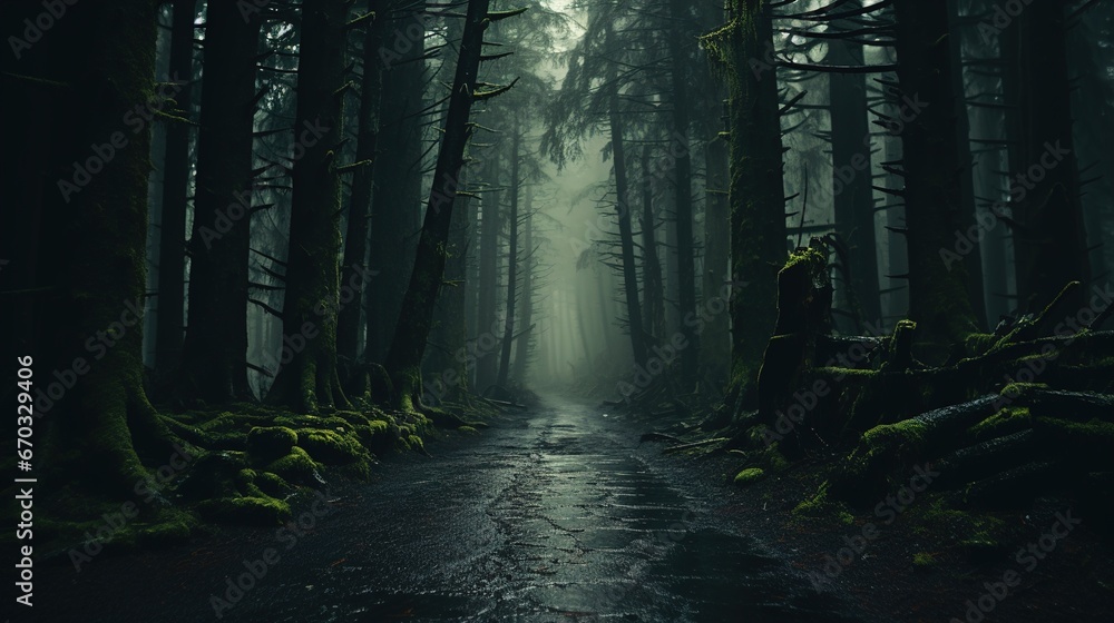 Fototapeta premium light in the forest