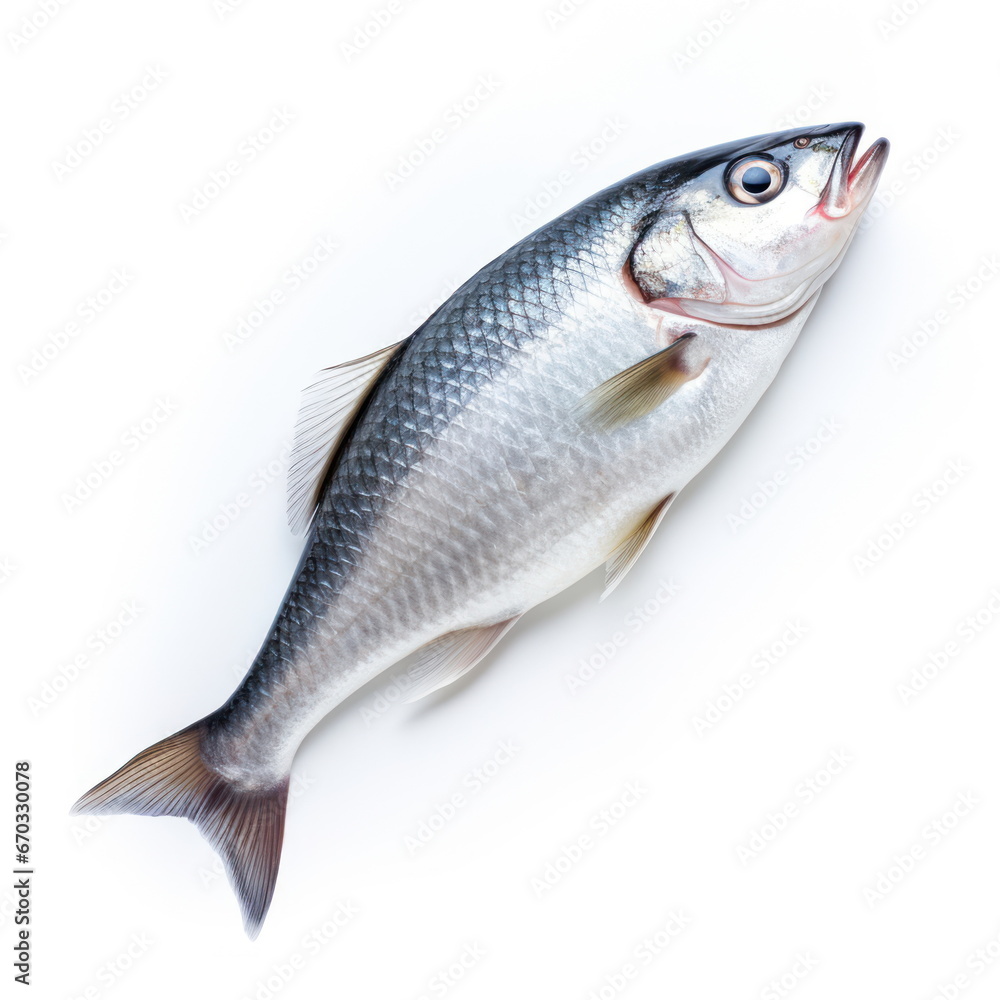 Obraz premium fresh fish on white background