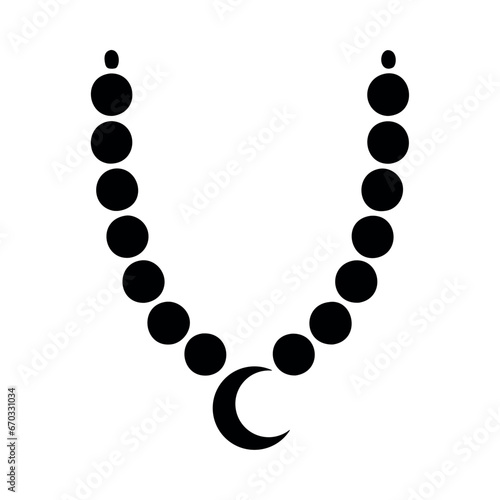 muslim moon necklace