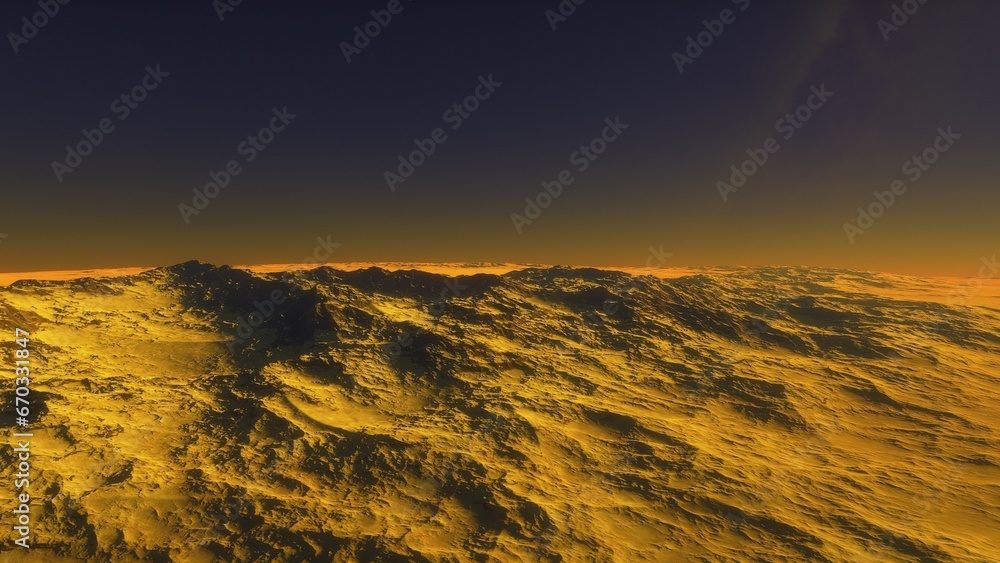 Deserted alien planet Deserted alien planet