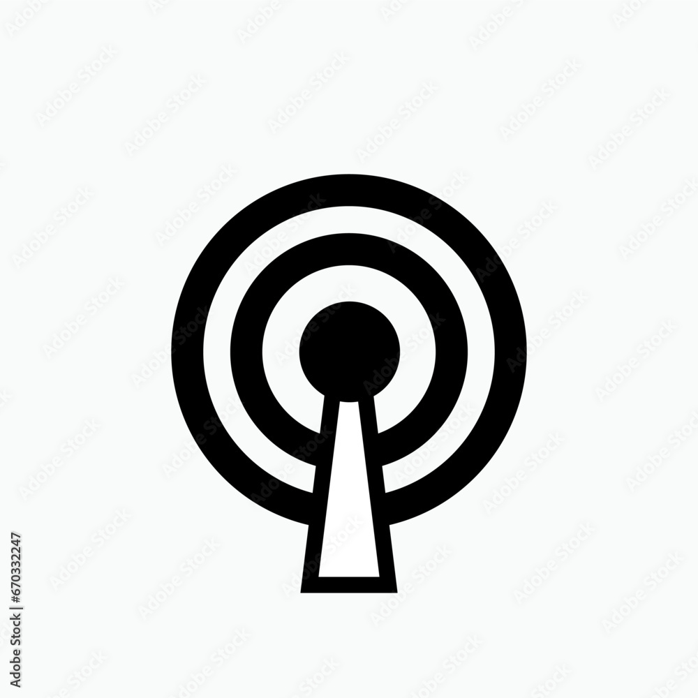 Broadcast Icon. Transmission, Transmitter. Antenna, Share Information Symbol. Broadcast Icon. Transmission, Transmitter. Antenna, Share Information Symbol.