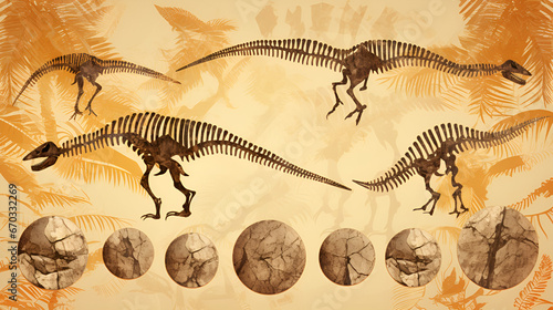 dinosaurs remains 3d render Time Travel Through Pixels: 3D Rendered Dinosaur Relics