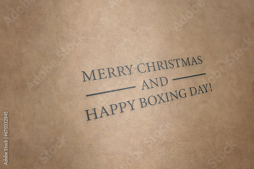 Happy Boxing Day December 26 stylish text illustration design