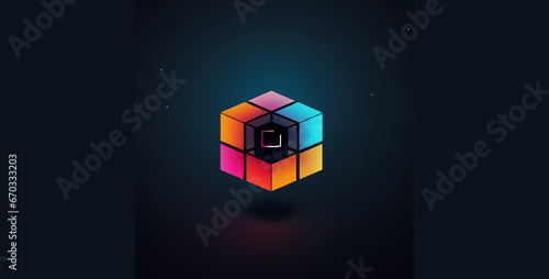 abstract background with cubes, abstract background, abstract cube background, bsnv cube logo vector design