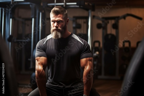 gym trainer personal   trainer personal fitness gym adult male man coach person healthy club instructor activewear health modern caucasian sport men at work sportive training hand friendly © sandra