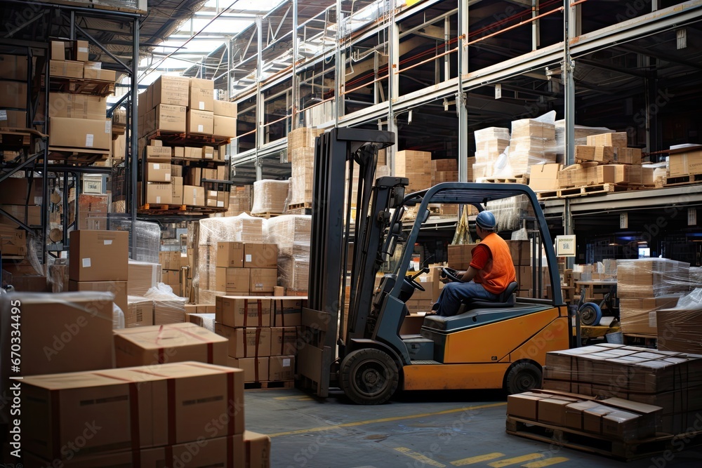 warehouse Busy pallet working tied-up distribution truck motion shelf factory industry activity indoor box cardboard business merchandise industrial forklift transportation storage plant stock warehouse Busy pallet working tied-up distribution truck motion shelf factory industry activity indoor box cardboard business merchandise industrial forklift transportation storage plant stock