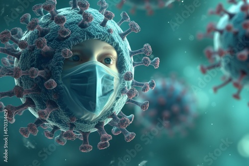 coronavirus outbreak pathogen affecting respiratory tract covid 19 infection concept pandemic viral human 3d illustration virus abstract china fever disease medicals health vaccine flu epidemic photo