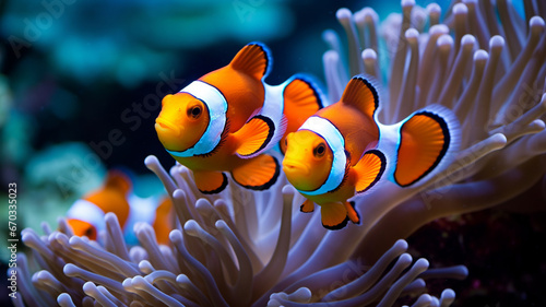 Nemo Aquatic animals under water.