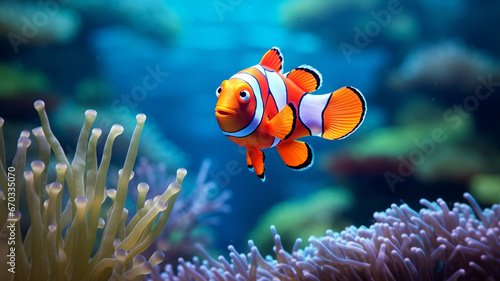 Nemo Aquatic animals under water. © toeytoey