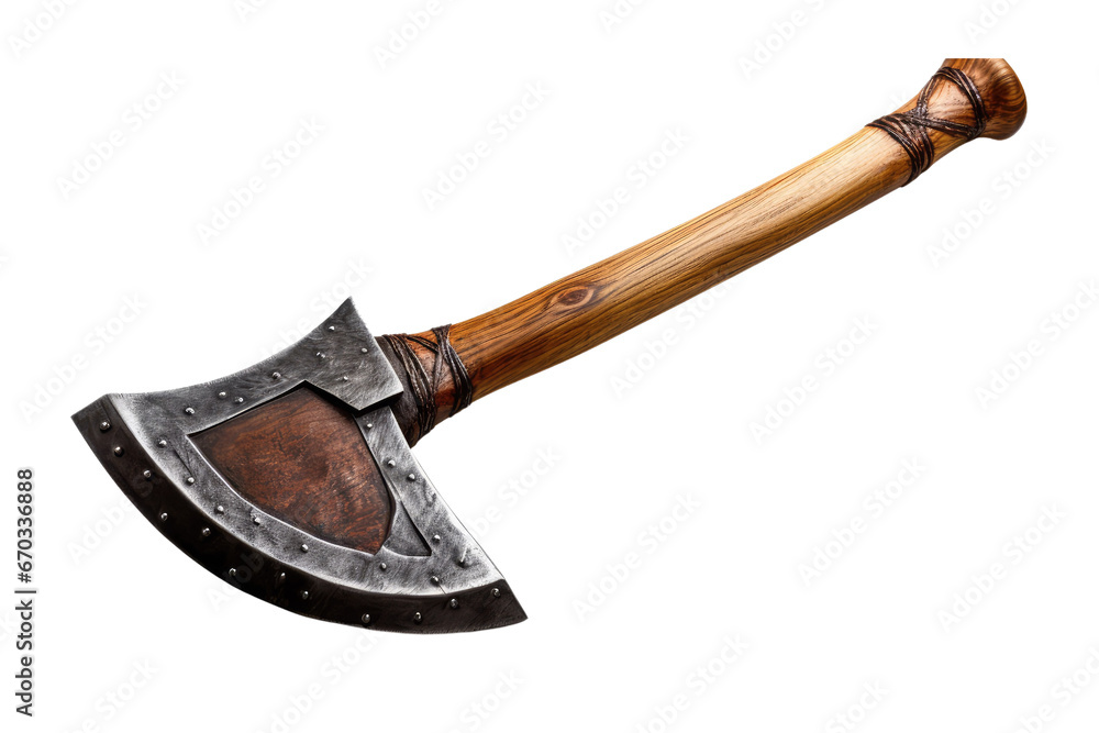 axe on an isolated transparent background