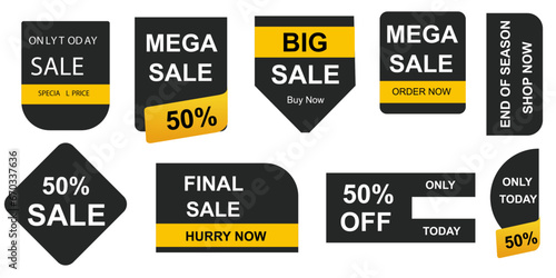 sale banner template design for media promotions and social media promo
