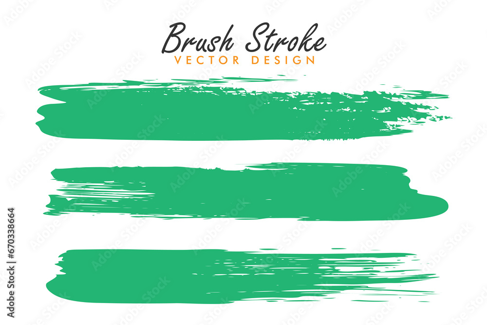 Obraz premium Handrawn brush stroke grunge isolated on white background