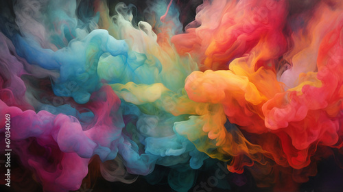 dreamscape where colorful smoke abstract colorful background