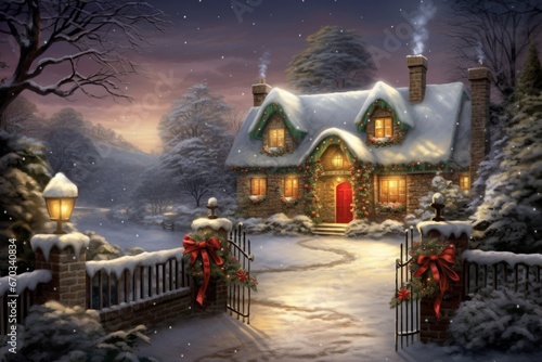 Embrace the beauty of the season's peaceful charm with serene background