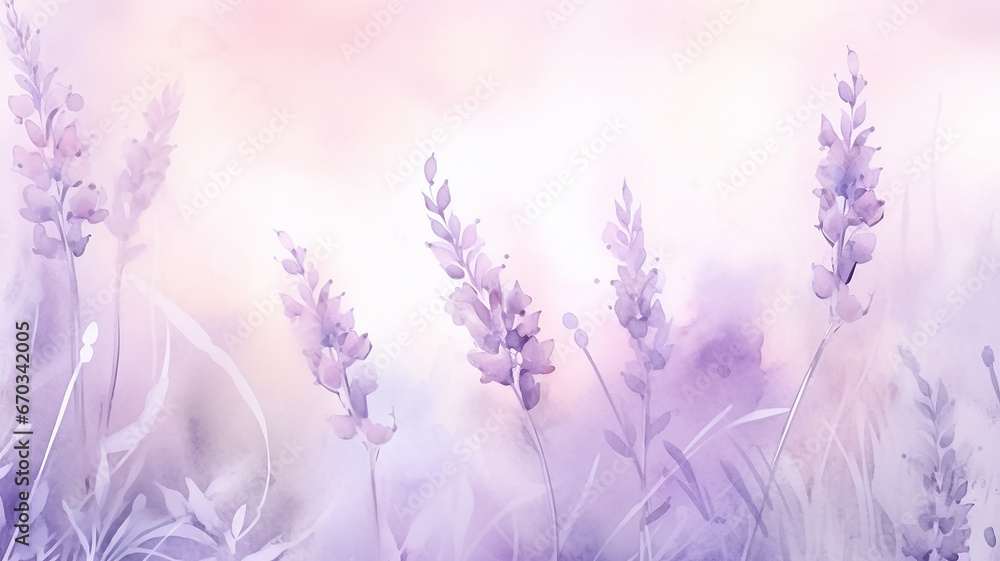 watercolor lavender background with a copy space, delicate soft pastel shade illustration greeting blank watercolor lavender background with a copy space, delicate soft pastel shade illustration greeting blank