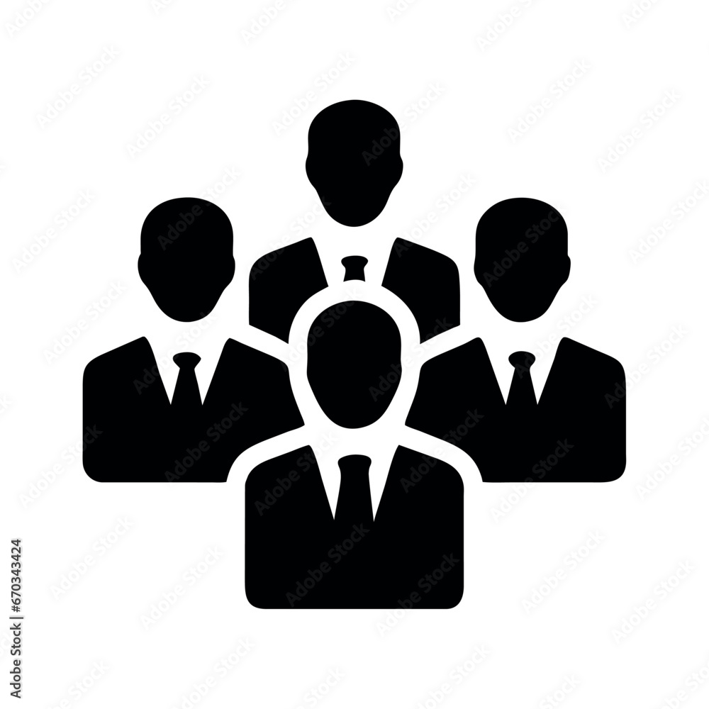 Fotografie business group icon illustration