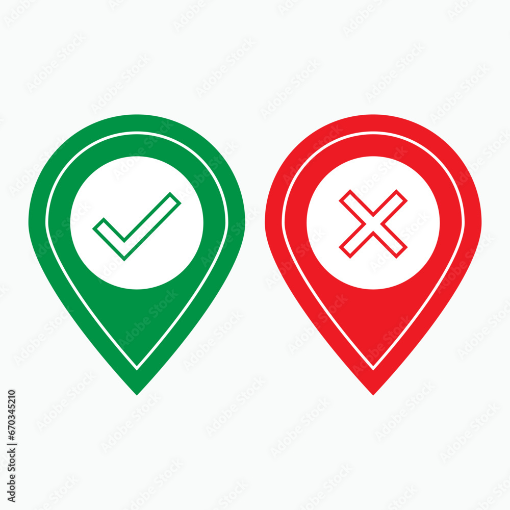 Check Mark and Cross Icon. Agree , Disagree. Choice, Polling Symbol for Design Elements, Websites, Presentation and Application - Vector. Check Mark and Cross Icon. Agree , Disagree. Choice, Polling Symbol for Design Elements, Websites, Presentation and Application - Vector.