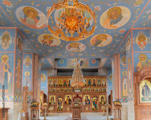 A modern church in honor of the wonderworker St. Sergius of Radonezh in the urban-type settlement of Divnomorskoye. Gelendzhik, Russia. 29.10.20223 photo