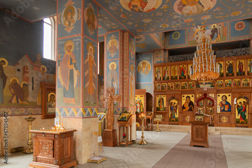 A modern church in honor of the wonderworker St. Sergius of Radonezh in the urban-type settlement of Divnomorskoye. Gelendzhik, Russia. 29.10.20223 photo