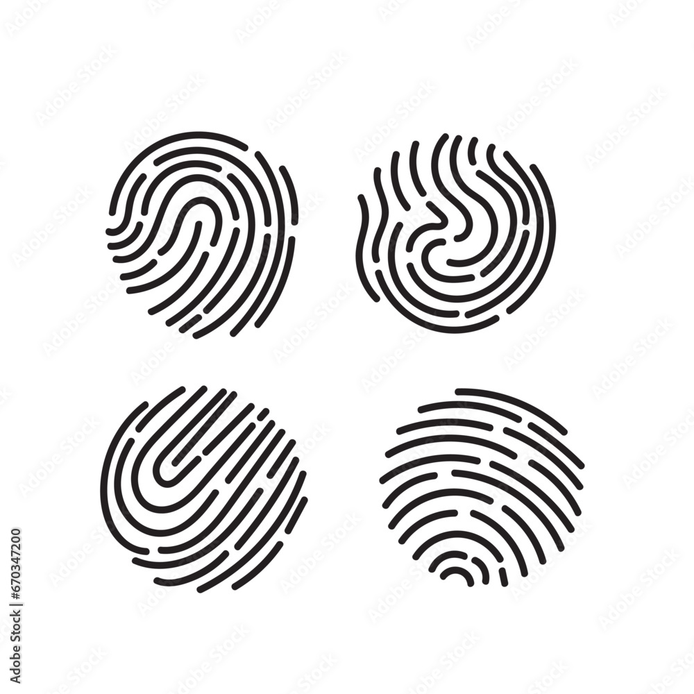 hand drawn doodle fingerprint icon illustration hand drawn doodle fingerprint icon illustration