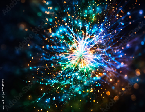                                                                                   Sparkling Lights and Abstract Backgrounds of the Networked Universe