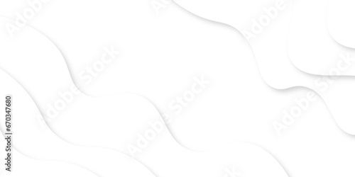 Abstract wavy background and geometric design with white paper cut curve overlap design modern futuristic background Geometric layered curve line white background, modern white wavy background.