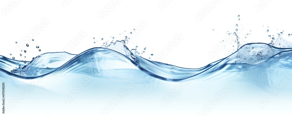 Fresh water background element minimalist style on white background Generative AI Fresh water background element minimalist style on white background Generative AI