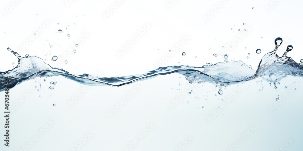 Fresh water background element minimalist style on white background Generative AI Fresh water background element minimalist style on white background Generative AI