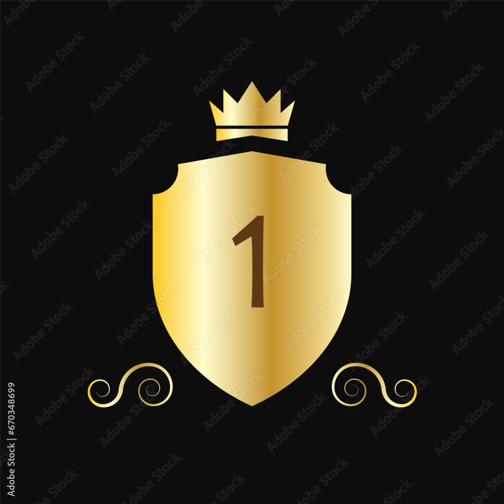 No.1 Emblem Icon. The Best Badge Symbol - Vector. No.1 Emblem Icon. The Best Badge Symbol - Vector.